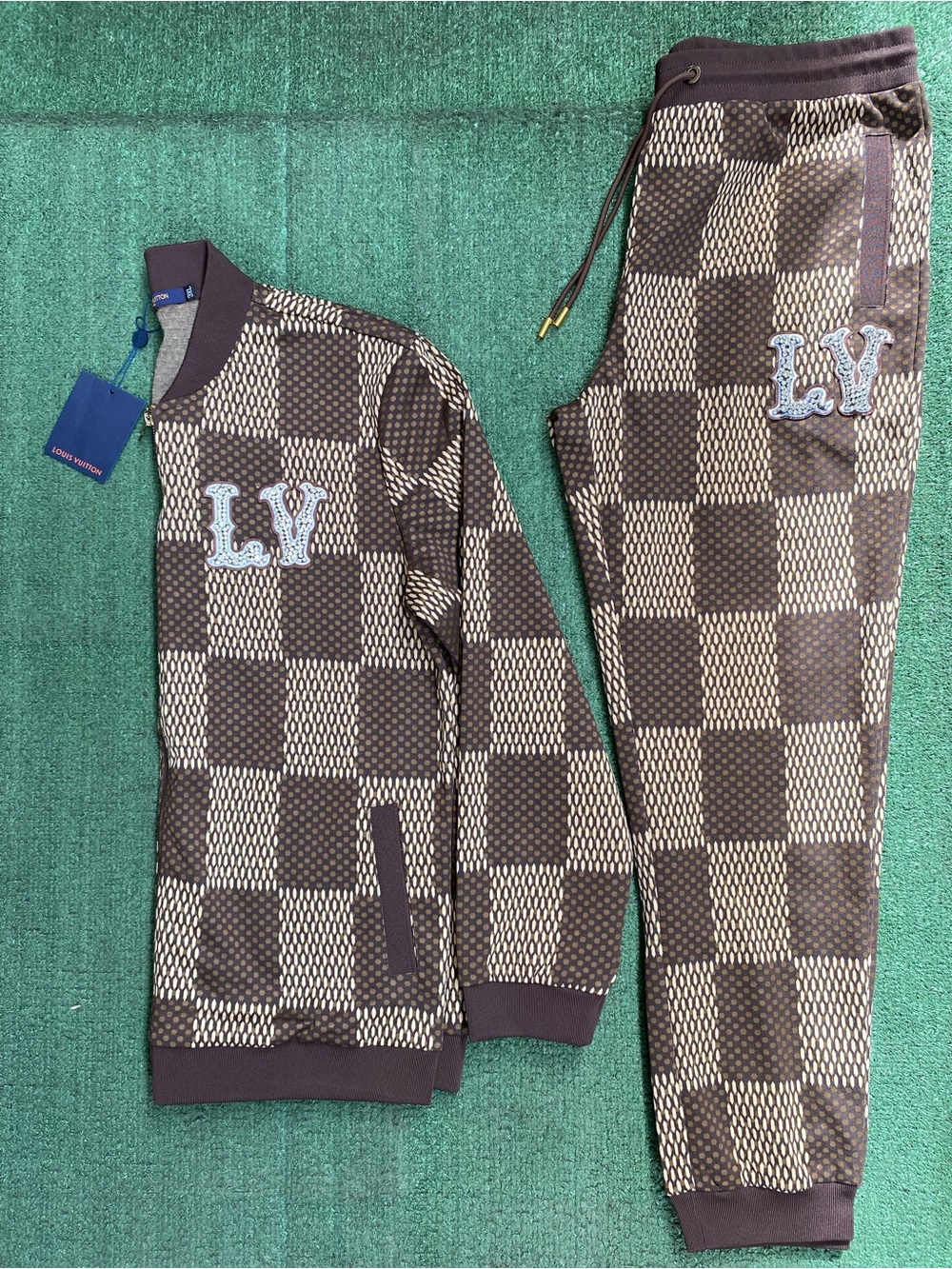 Brown Bomber Jacket set